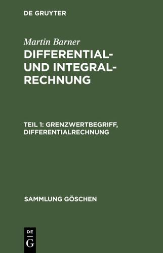 Cover image for Grenzwertbegriff, Differentialrechnung