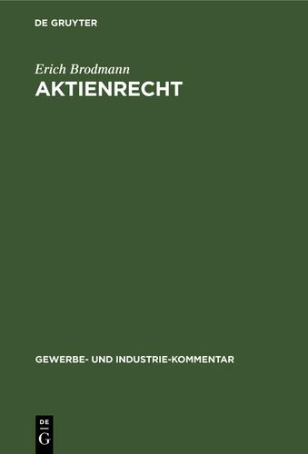 Cover image for Aktienrecht