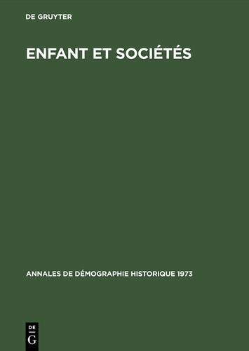 Cover image for Enfant et societes