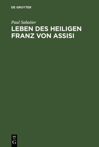 Cover image for Leben des Heiligen Franz von Assisi
