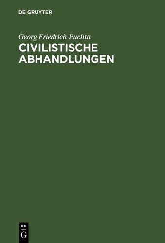 Cover image for Civilistische Abhandlungen