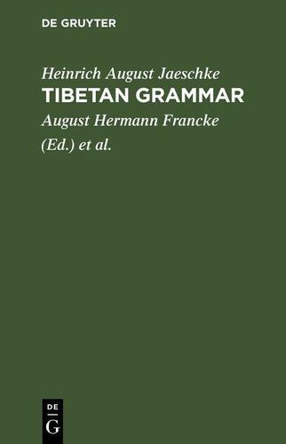 Cover image for Tibetan grammar