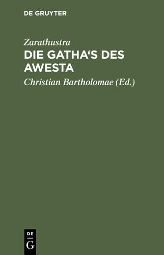 Cover image for Die Gatha's des Awesta