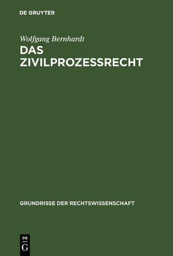Cover image for Das Zivilprozerecht