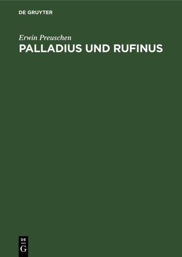 Cover image for Palladius und Rufinus
