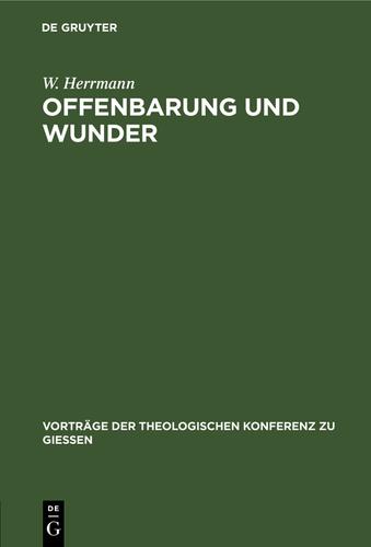 Cover image for Offenbarung und Wunder