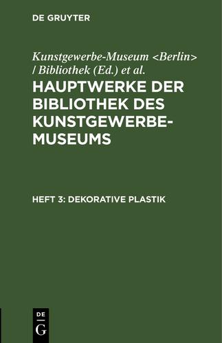 Cover image for Dekorative Plastik