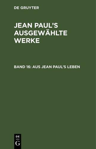 Cover image for Aus Jean Pauls Leben