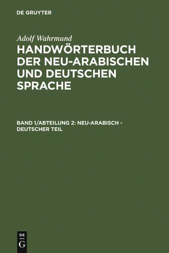 Cover image for Neu-arabisch - deutscher Teil