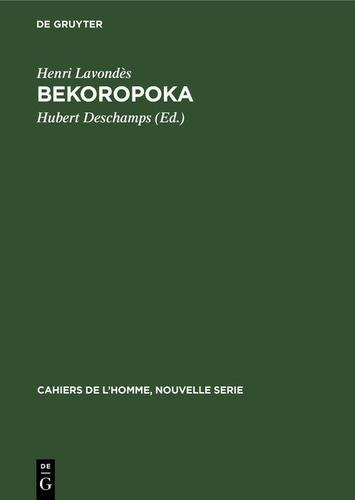 Cover image for Bekoropoka
