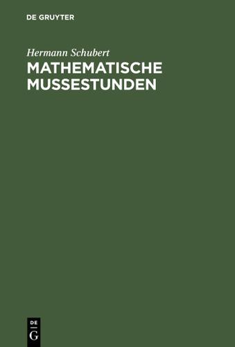 Cover image for Mathematische Muestunden