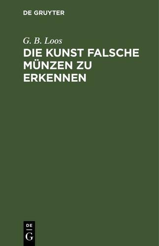 Cover image for Die Kunst falsche Munzen zu erkennen