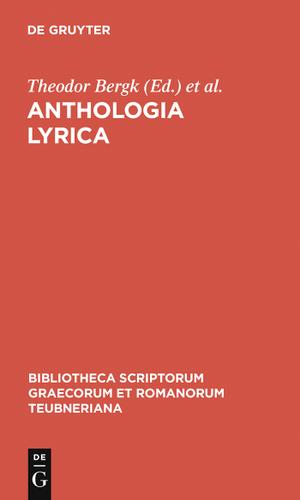Cover image for Anthologia lyrica