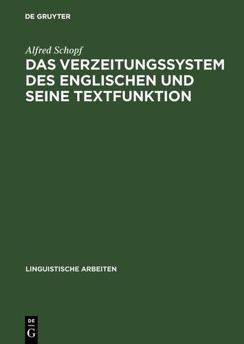Cover image for Das Verzeitungssystem des Englischen und seine Textfunktion