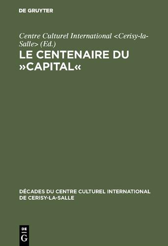 Cover image for Le Centenaire du Capital
