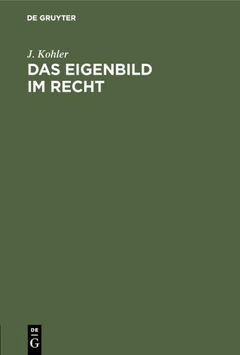Cover image for Das Eigenbild im Recht
