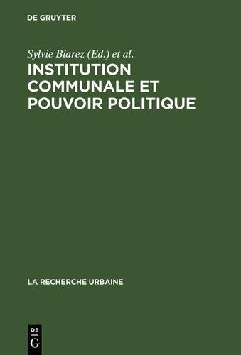 Cover image for Institution communale et pouvoir politique