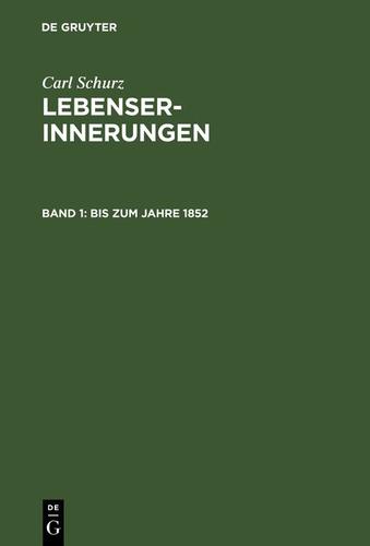 Cover image for Bis zum Jahre 1852