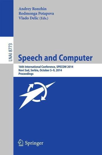 Cover image for Speech and Computer