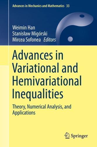 Cover image for Advances in Variational and Hemivariational Inequalities