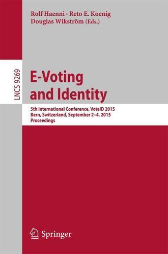 Cover image for E-Voting and Identity