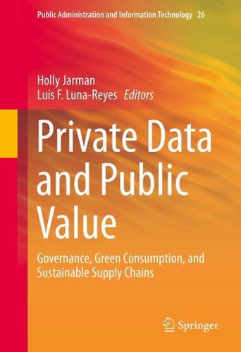 Cover image for Private Data and Public Value
