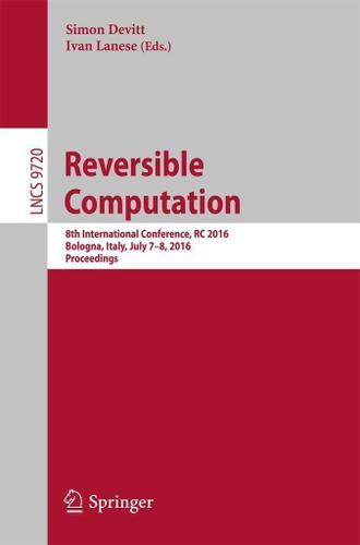Cover image for Reversible Computation