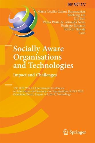 Cover image for Socially Aware Organisations and Technologies. Impact and Challenges