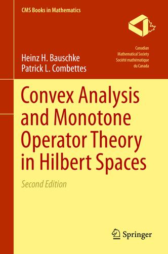 Cover image for Convex Analysis and Monotone Operator Theory in Hilbert Spaces