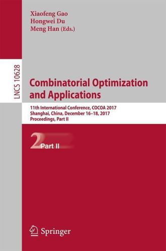Cover image for Combinatorial Optimization and Applications