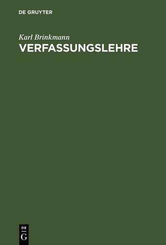 Cover image for Verfassungslehre