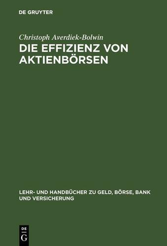 Cover image for Die Effizienz von Aktienborsen