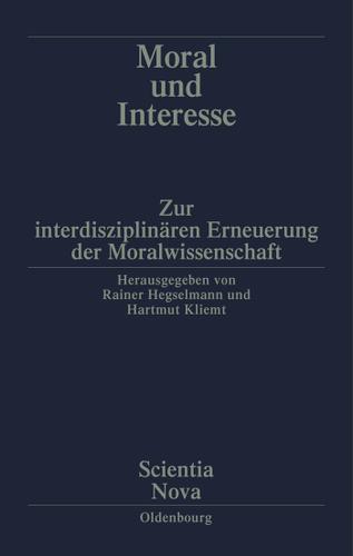 Cover image for Moral und Interesse