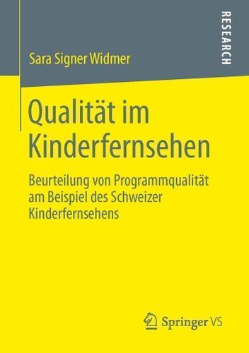Cover image for Qualitat im Kinderfernsehen