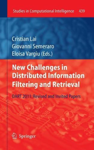 Cover image for New Challenges in Distributed Information Filtering and Retrieval