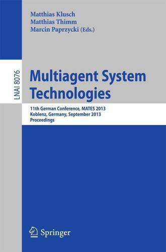 Cover image for Multiagent System Technologies