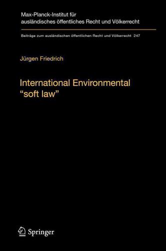 Cover image for International Environmental soft law