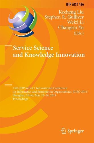 Cover image for Service Science and Knowledge Innovation