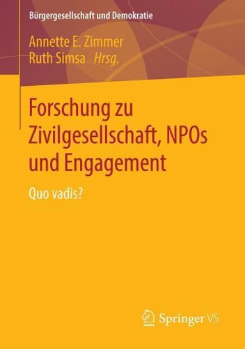 Cover image for Forschung zu Zivilgesellschaft, NPOs und Engagement