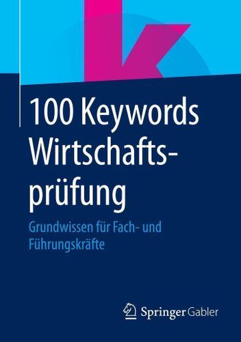 Cover image for 100 Keywords Wirtschaftsprufung