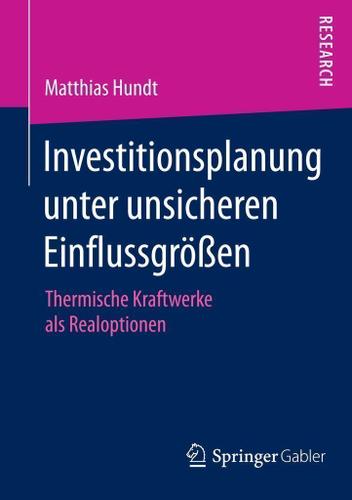 Cover image for Investitionsplanung unter unsicheren Einflussgroen