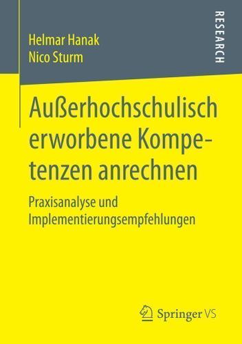 Cover image for Auerhochschulisch erworbene Kompetenzen anrechnen