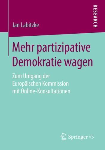 Cover image for Mehr partizipative Demokratie wagen
