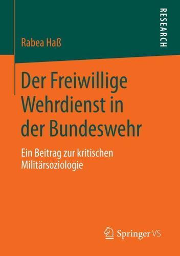 Cover image for Der Freiwillige Wehrdienst in der Bundeswehr