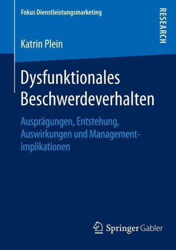 Cover image for Dysfunktionales Beschwerdeverhalten
