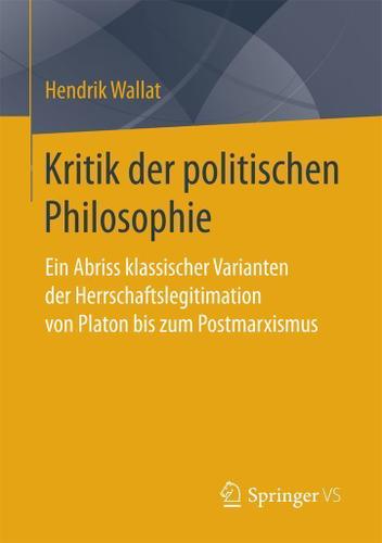 Cover image for Kritik der politischen Philosophie