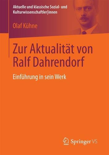 Cover image for Zur Aktualitat von Ralf Dahrendorf
