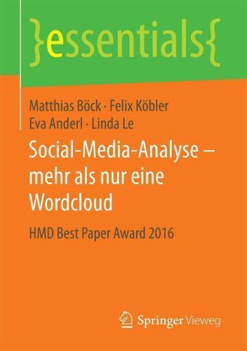 Cover image for Social-Media-Analyse  mehr als nur eine Wordcloud