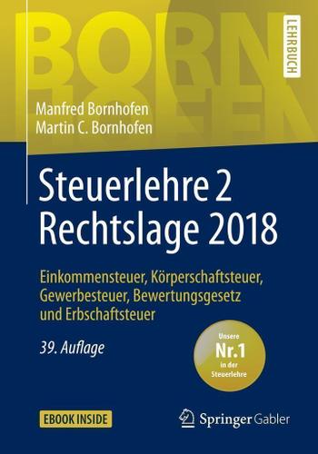 Cover image for Steuerlehre 2 Rechtslage 2018