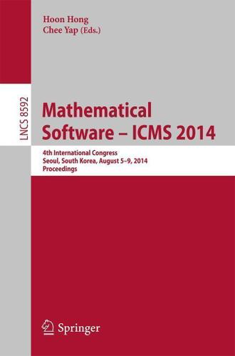 Cover image for Mathematical Software -- ICMS 2014